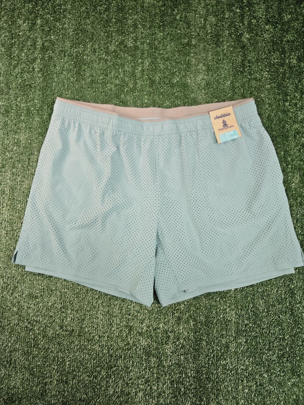 Chubbies Mens The Hang Tens Remix Ultimate Training Shorts 5.5 In Open Green XXL